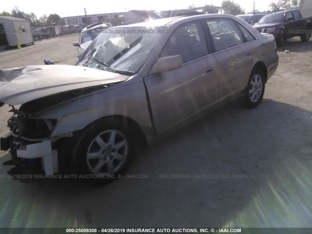 4T1BF28B01U134974 - 2001 TOYOTA AVALON XL/XLS TAN photo 2