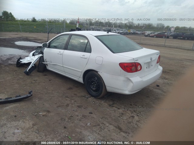 2T1BR32E58C938621 - 2008 TOYOTA COROLLA CE/LE/S WHITE photo 3