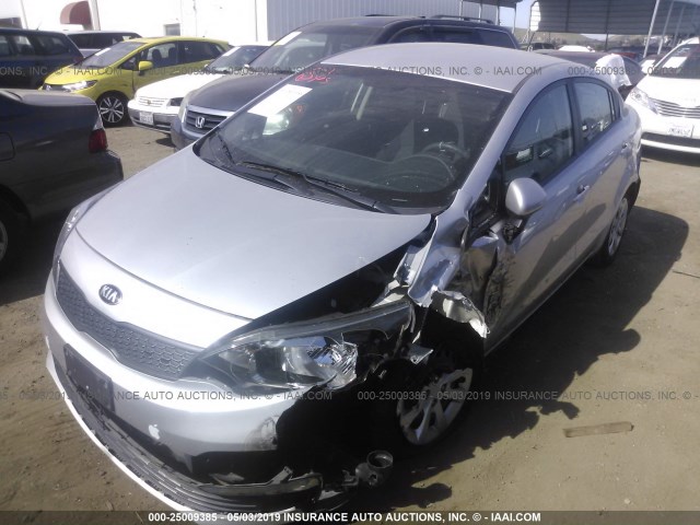 KNADM4A3XH6021532 - 2017 KIA RIO LX GRAY photo 2