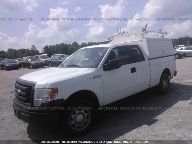 1FTFX1CF0BKD94781 - 2011 FORD F150 SUPER CAB WHITE photo 2