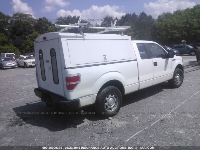 1FTFX1CF0BKD94781 - 2011 FORD F150 SUPER CAB WHITE photo 4