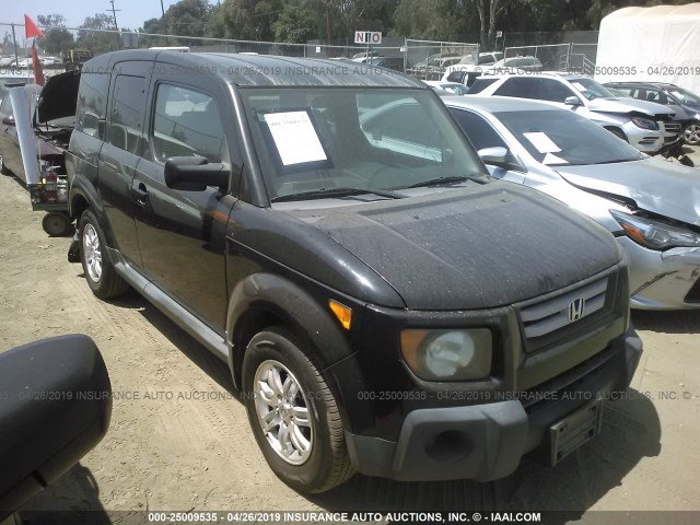 5J6YH18718L013802 - 2008 HONDA ELEMENT EX BLACK photo 1