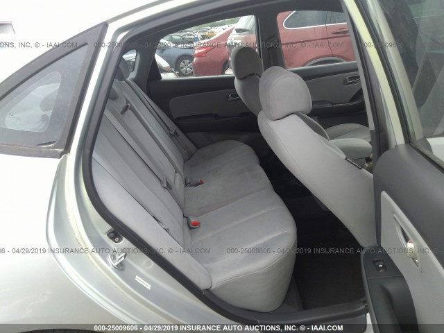 KMHDU46D99U679484 - 2009 HYUNDAI ELANTRA GLS/SE SILVER photo 8