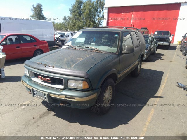 1GKDT13WXT2563407 - 1996 GMC JIMMY GREEN photo 2