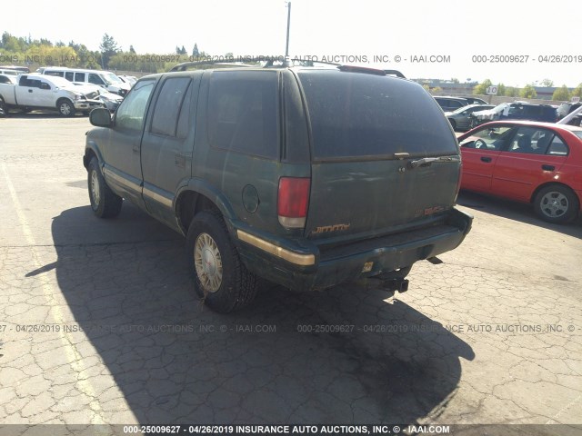 1GKDT13WXT2563407 - 1996 GMC JIMMY GREEN photo 3