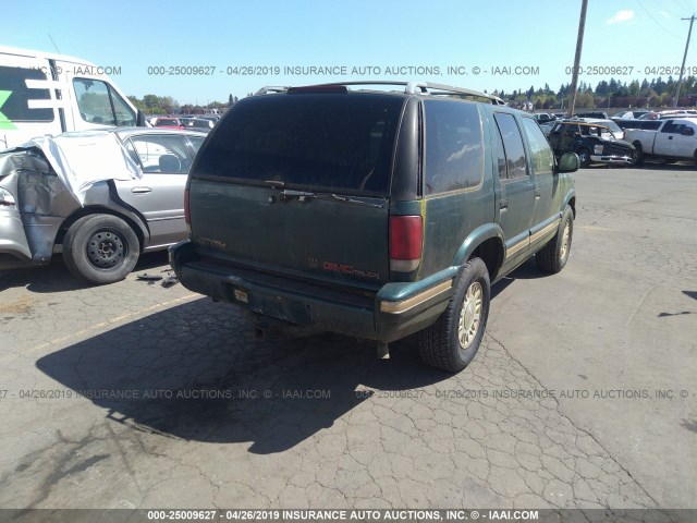 1GKDT13WXT2563407 - 1996 GMC JIMMY GREEN photo 4