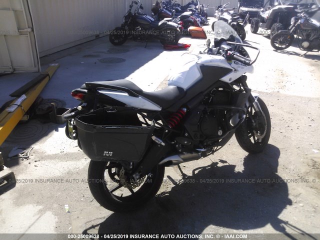 JKALEEC19DDA09985 - 2013 KAWASAKI LE650 C WHITE photo 4