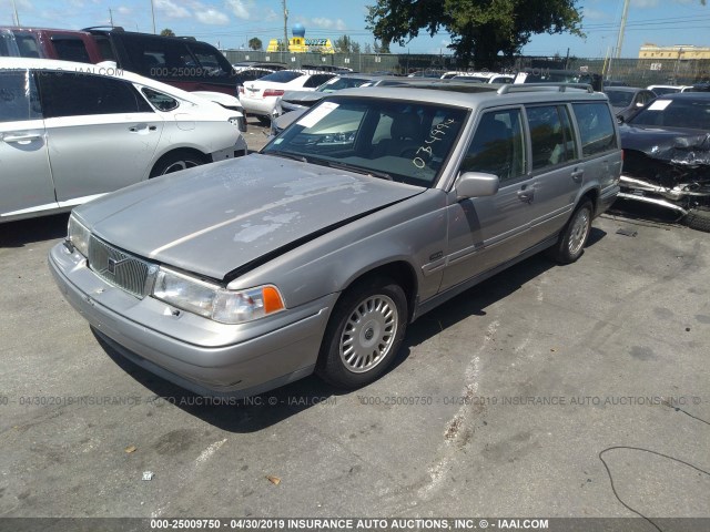 YV1KW9603T1034994 - 1996 VOLVO 960 GRAY photo 2