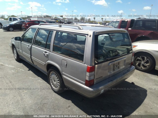 YV1KW9603T1034994 - 1996 VOLVO 960 GRAY photo 3