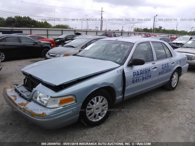 2FAFP74W34X155118 - 2004 FORD CROWN VICTORIA LX BLUE photo 2