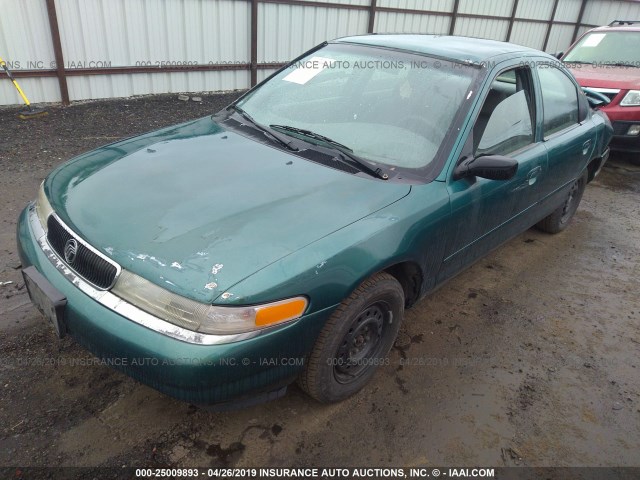 1MELM6531TK608320 - 1996 MERCURY MYSTIQUE GS/SPREE GREEN photo 2