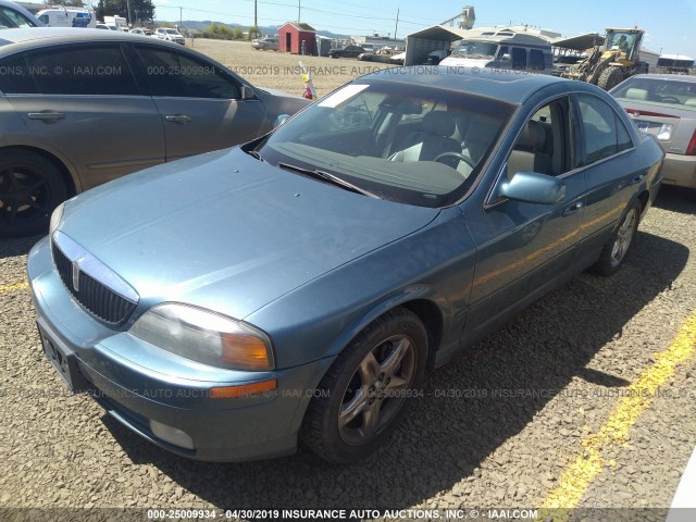 1LNHM87A02Y627947 - 2002 LINCOLN LS BLUE photo 2