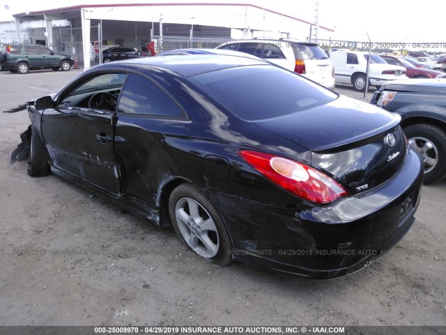 4T1CE38P54U834325 - 2004 TOYOTA CAMRY SOLARA SE/SLE BLACK photo 3