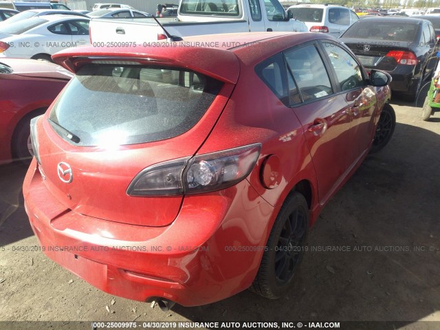 JM1BL1L48C1520837 - 2012 MAZDA SPEED 3 RED photo 4