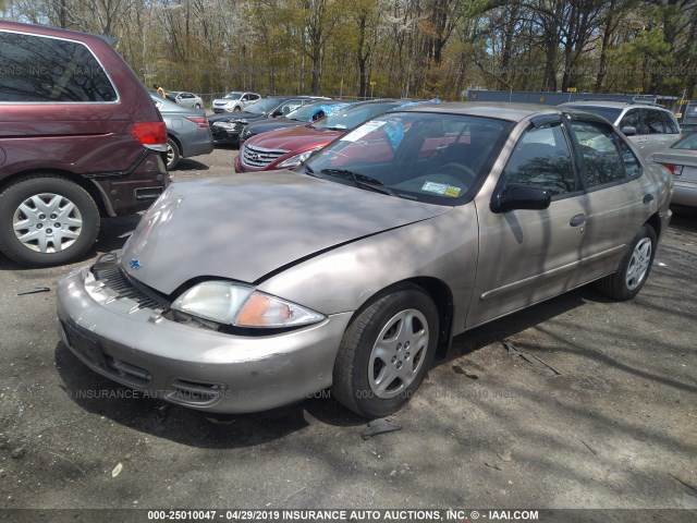 1G1JF524117270677 - 2001 CHEVROLET CAVALIER LS TAN photo 2