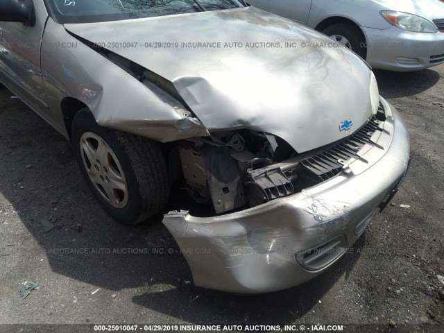 1G1JF524117270677 - 2001 CHEVROLET CAVALIER LS TAN photo 6