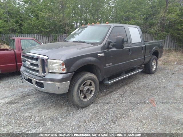 1FTWW31P45EC86886 - 2005 FORD F350 SRW SUPER DUTY GRAY photo 2