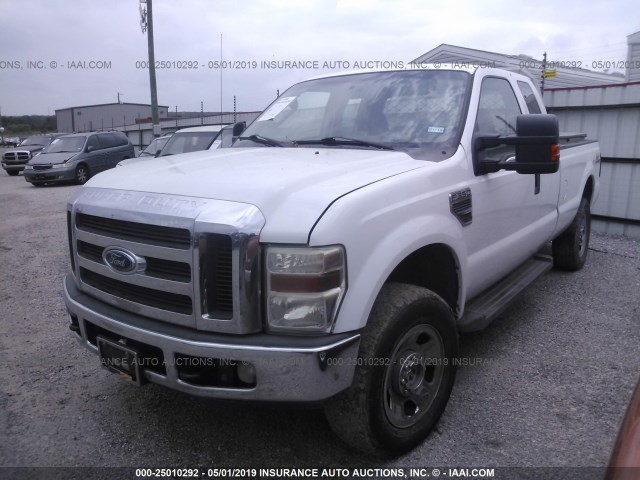 1FTSX31Y88EB77338 - 2008 FORD F350 SRW SUPER DUTY WHITE photo 2