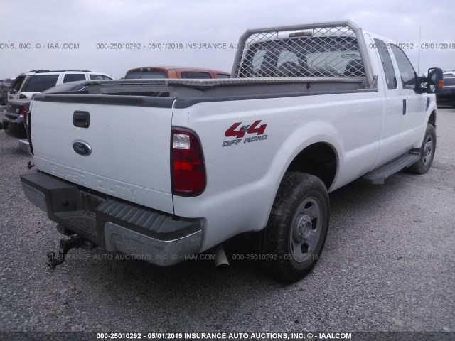 1FTSX31Y88EB77338 - 2008 FORD F350 SRW SUPER DUTY WHITE photo 4