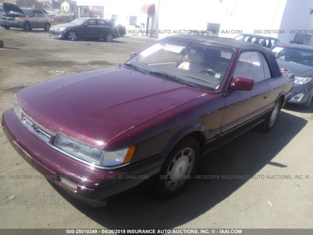 JNXHF16C1MT001664 - 1991 INFINITI M30 RED photo 2