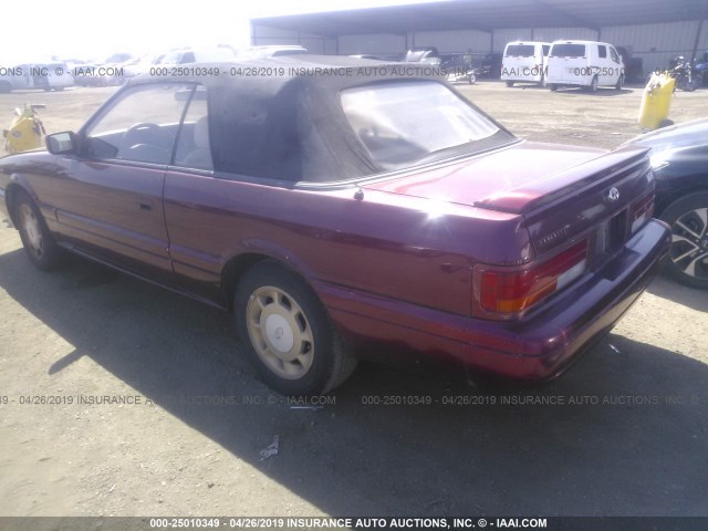 JNXHF16C1MT001664 - 1991 INFINITI M30 RED photo 3