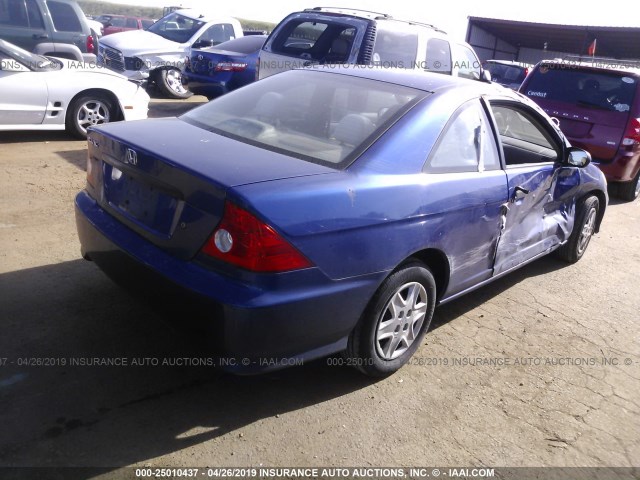 1HGEM21104L061786 - 2004 HONDA CIVIC DX VP 蓝色 照片 4