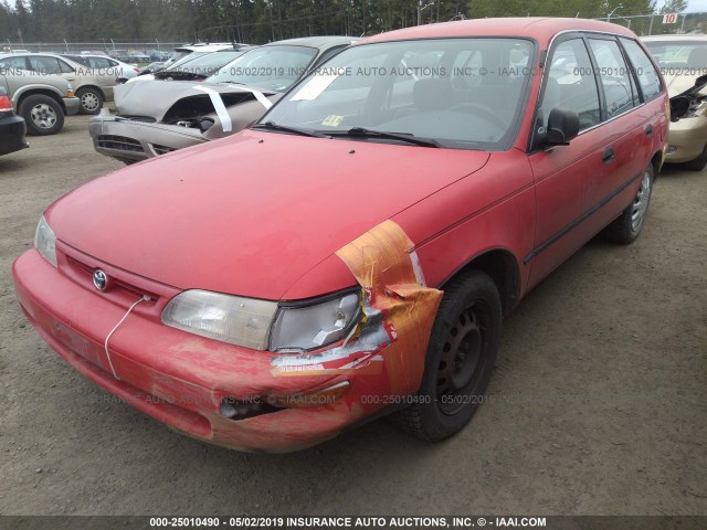 JT2EB02E5T0110872 - 1996 TOYOTA COROLLA DX RED photo 2