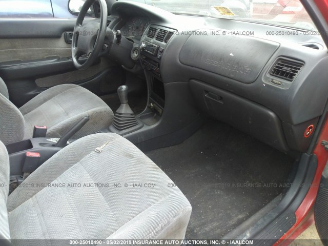 JT2EB02E5T0110872 - 1996 TOYOTA COROLLA DX RED photo 5