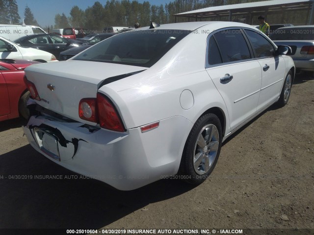 1G1ZD5EU0CF150902 - 2012 CHEVROLET MALIBU 2LT WHITE photo 4