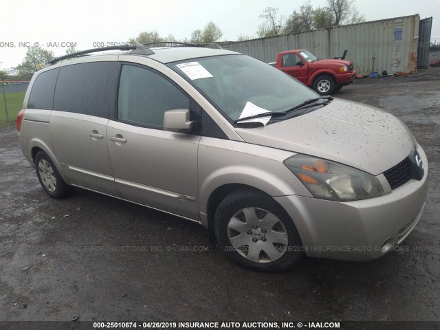 5N1BV28U56N122955 - 2006 NISSAN QUEST S/SE/SL BEIGE photo 1