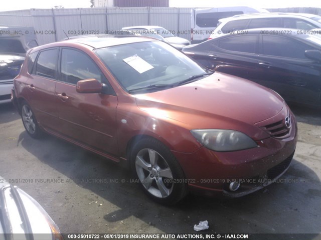 JM1BK143141148008 - 2004 MAZDA 3 HATCHBACK ORANGE photo 1