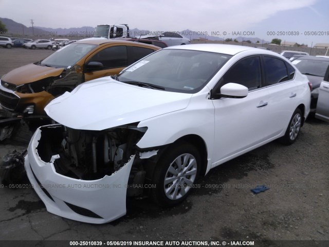 3N1AB7APXGY270617 - 2016 NISSAN SENTRA S/SV/SR/SL 白色 照片 2