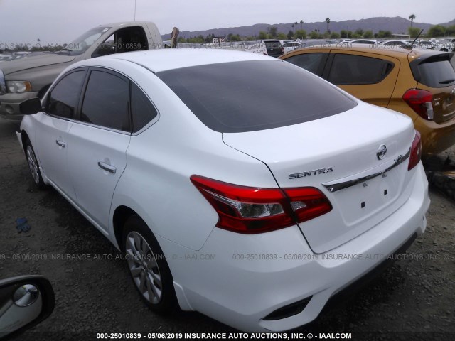 3N1AB7APXGY270617 - 2016 NISSAN SENTRA S/SV/SR/SL 白色 照片 3