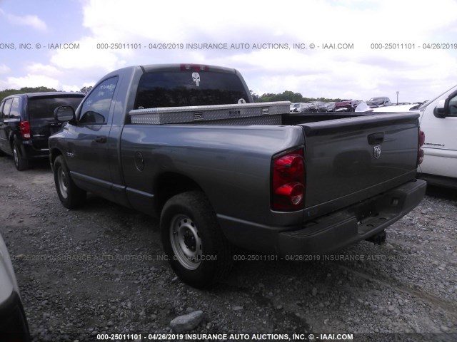 1D7HA16K78J196173 - 2008 DODGE RAM 1500 ST GRAY photo 3