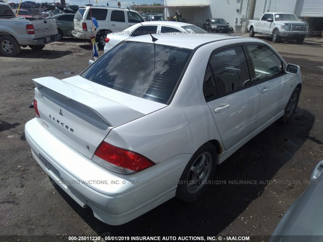 JA3AJ86E03U020442 - 2003 MITSUBISHI LANCER OZ RALLY WHITE photo 4