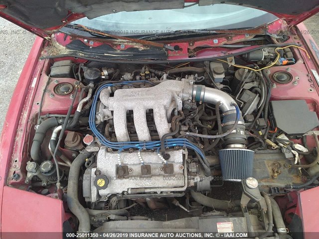 1ZVLT22B7S5111579 - 1995 FORD PROBE GT RED photo 10