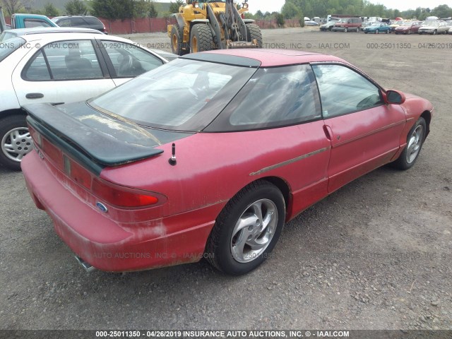 1ZVLT22B7S5111579 - 1995 FORD PROBE GT RED photo 4