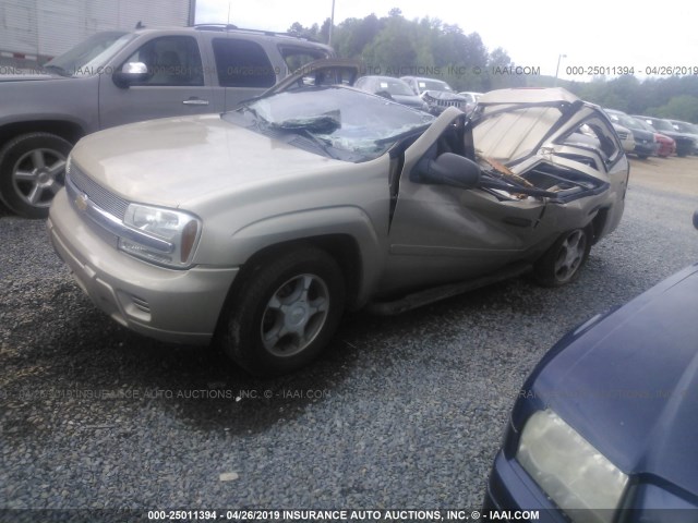 1GNDS13S362353223 - 2006 CHEVROLET TRAILBLAZER LS/LT GOLD photo 2