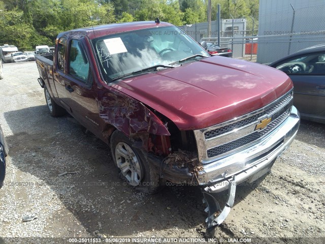 1GCRKSEAXDZ243251 - 2013 CHEVROLET SILVERADO K1500 LT BURGUNDY photo 1