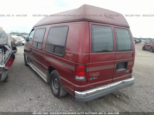 1FDRE142XYHB79523 - 2000 FORD ECONOLINE E150 VAN RED photo 3