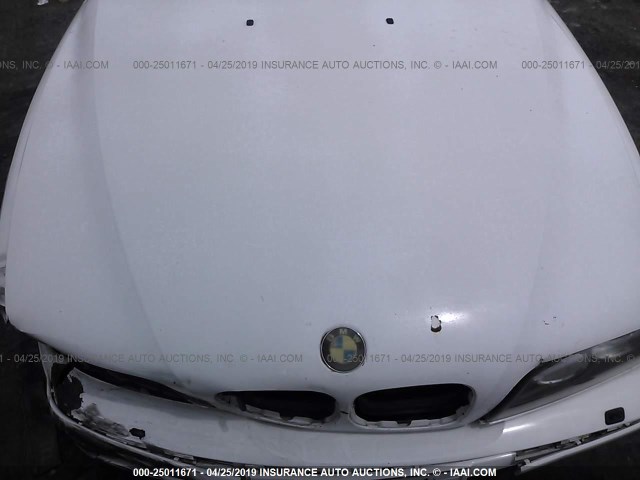 WBADT43413G031670 - 2003 BMW 525 I AUTOMATIC WHITE photo 10