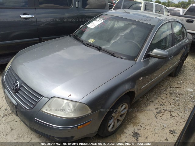 WVWPD63B04E065443 - 2004 VOLKSWAGEN PASSAT GLS GRAY photo 2