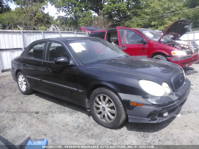 KMHWF35H54A913051 - 2004 HYUNDAI SONATA GLS/LX BLACK photo 1