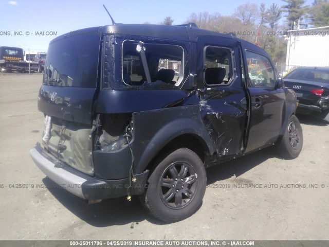 5J6YH28616L000154 - 2006 HONDA ELEMENT EX BLACK photo 4