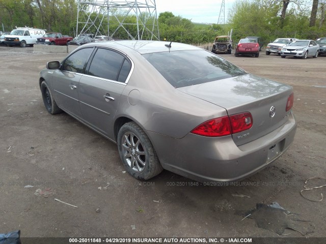 1G4HD57237U148153 - 2007 BUICK LUCERNE CXL GOLD photo 3