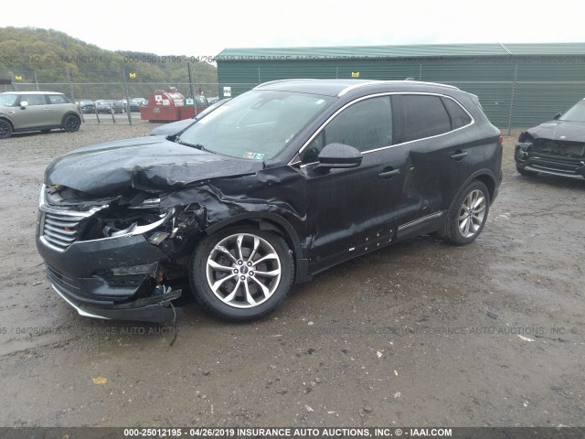 5LMCJ2A91FUJ19561 - 2015 LINCOLN MKC GRAY photo 2