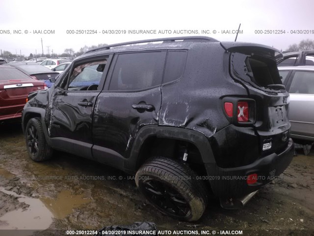 ZACCJBBB7JPH78067 - 2018 JEEP RENEGADE LATITUDE BLACK photo 3