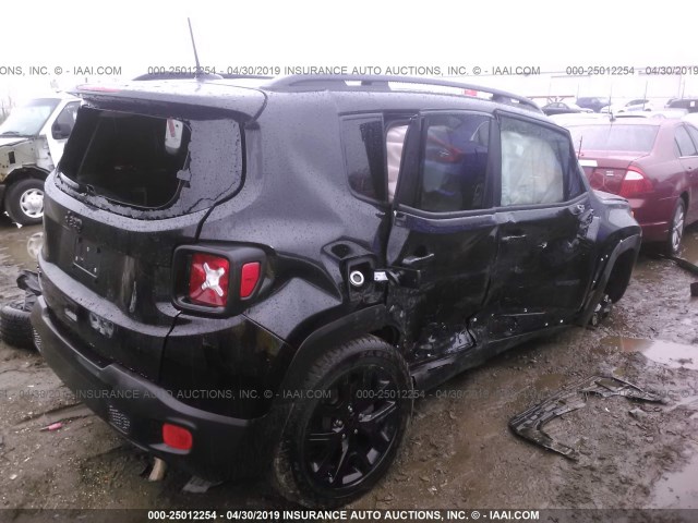 ZACCJBBB7JPH78067 - 2018 JEEP RENEGADE LATITUDE BLACK photo 4