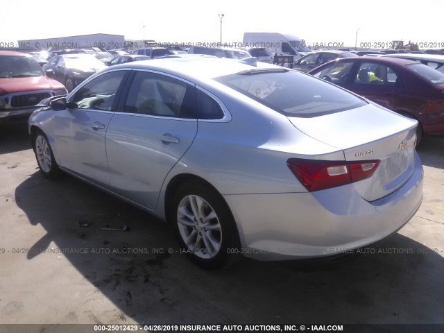 1G1ZD5ST6JF142165 - 2018 CHEVROLET MALIBU LT SILVER photo 3