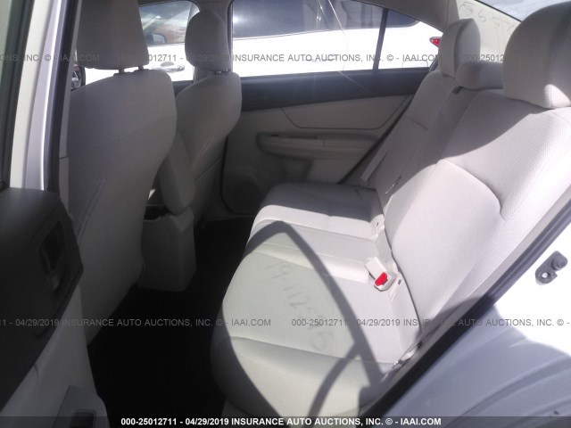 JF1GJAA64DG007136 - 2013 SUBARU IMPREZA WHITE photo 8